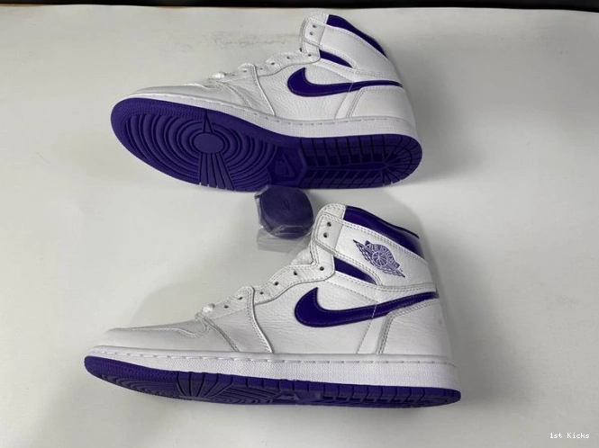 1st Kicks CD0461-151 1 HIGH AIR JORDAN RETRO PURPLE COURT 0724